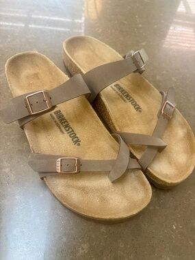 New Birkenstock Mayari Birkibuc Sandals Single Toe Loop Mens 44 10.5-11